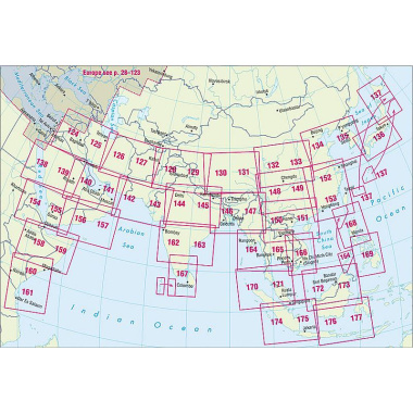 Keymap South East Asia, 40 pages cartography Scale 1:4.000.000