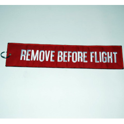 Remove Before Flight Keychain - 17x4.5cm